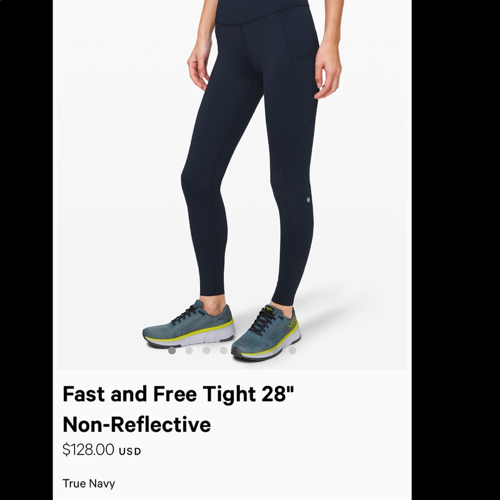 Lululemon Fast & Free Tight II 25" Non-Reflective